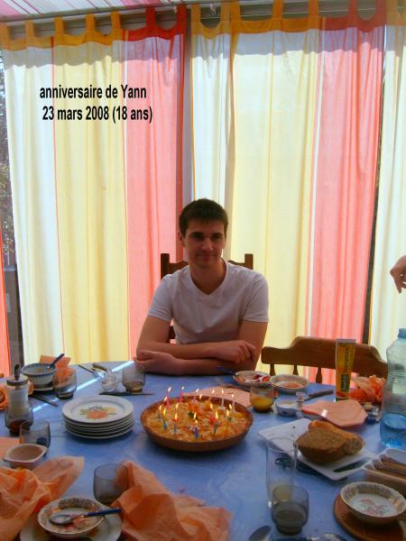 anniversaire YANN