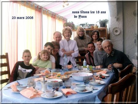 23 mars 2008 :Yann f�te ses 18 ans