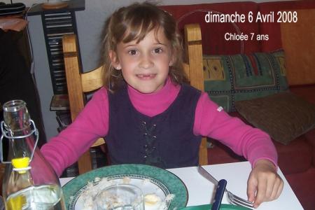  Chlo�e f�te ses 7ans