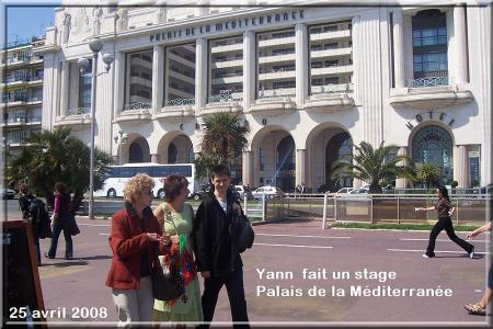 yANN   au cours de son stage au palais de la M�diterran�e