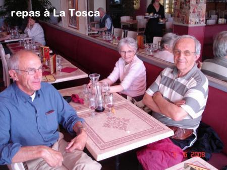 repas � La Tosca avec Roger et Paulette