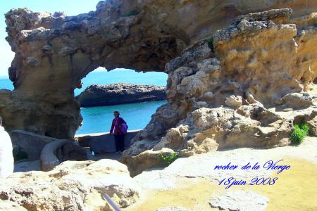 Janine au Rocher de la Vierge Biarritz