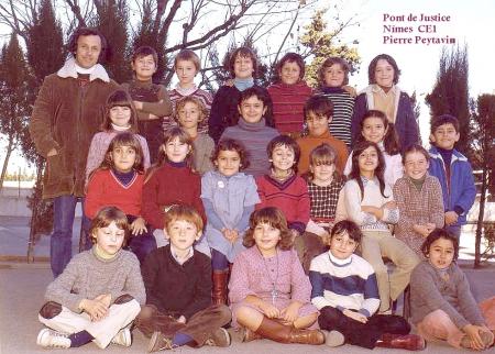 �cole de Pont de Justice N�mes CE1 ( date oubli�e..)