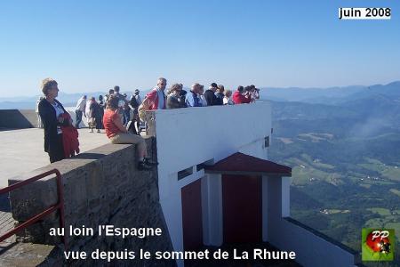 au sommet de La Rhune en pays basque