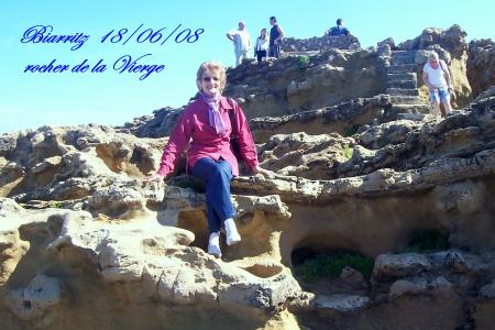 Janine au Rocher de la Vierge Biarritz