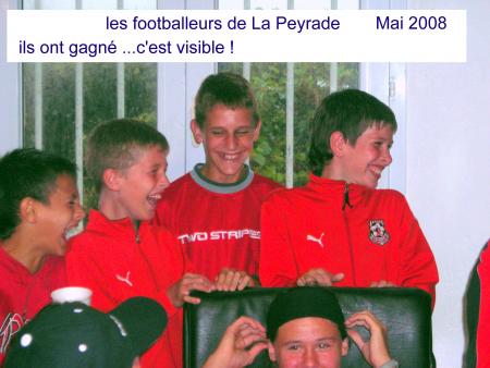 Lo�ck et ses copains apr�s un match 