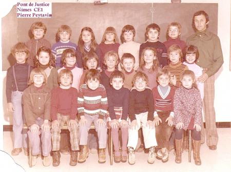 �cole de Pont de Justice N�mes CE1 ( date oubli�e..)