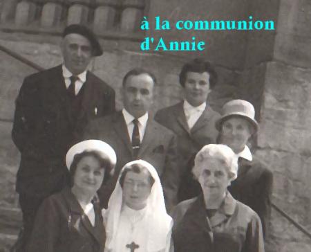 Annie fait sa communion