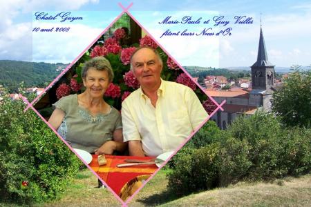 noces d'or de Marie-Paule et Guy � Chatel-Guyon