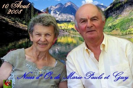 noces d'or de Marie-Paule et Guy � Chatel-Guyon