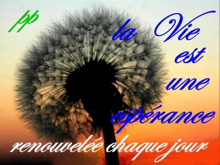  la vie et l'esp�rance