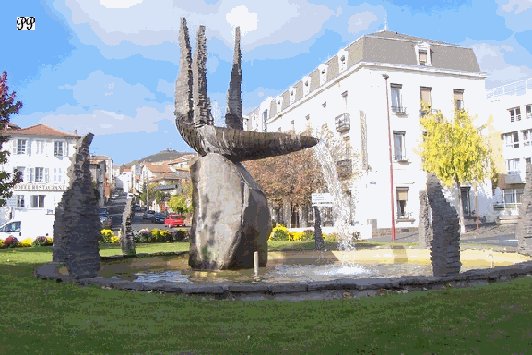  automne � la fontaine de Ch�tel-Guyon