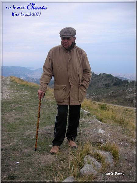 sur le Mt CHAUVE (NICE )